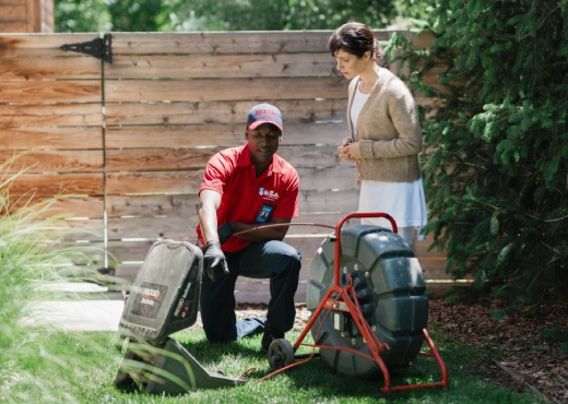 Main sewer drain cleaning service