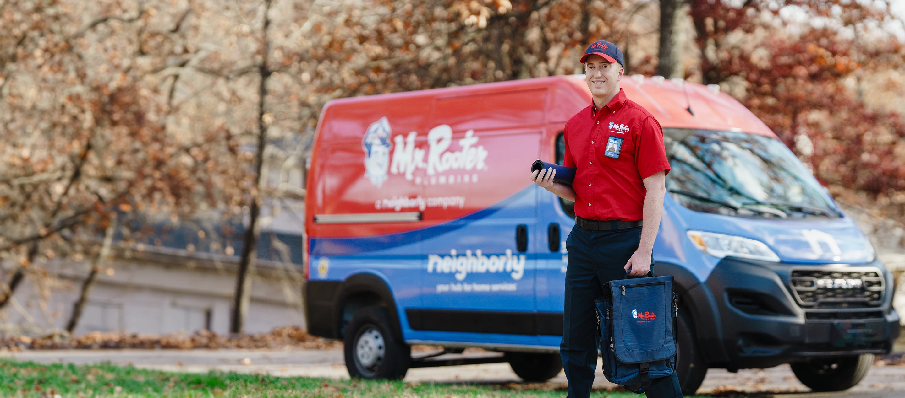 Mr. Rooter service van ready for drain cleaning in Greater Syracuse